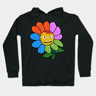 colorful strange alien flower Hoodie